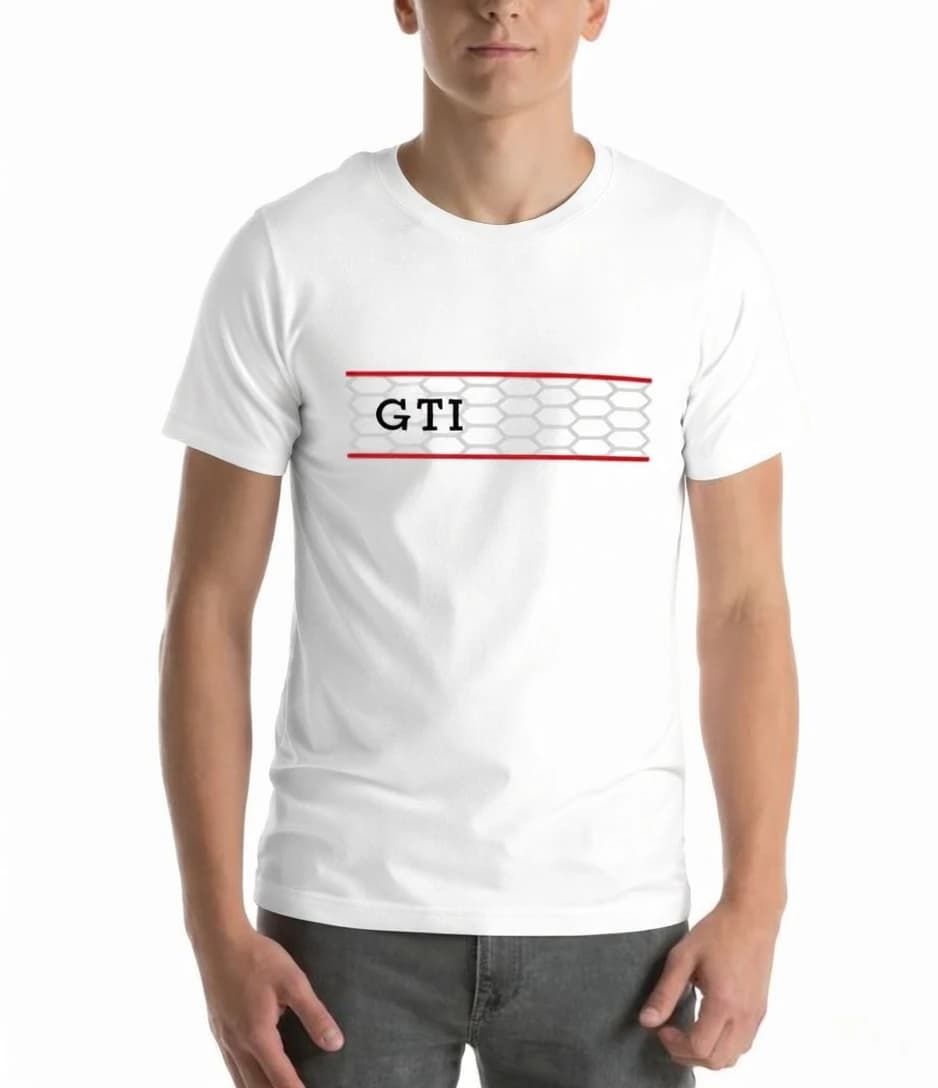 2026 Summer High-Quality New Original Racing Motorcycle GTI Letter-Printed Men's and Women's Short-Sleeved T-Shirt