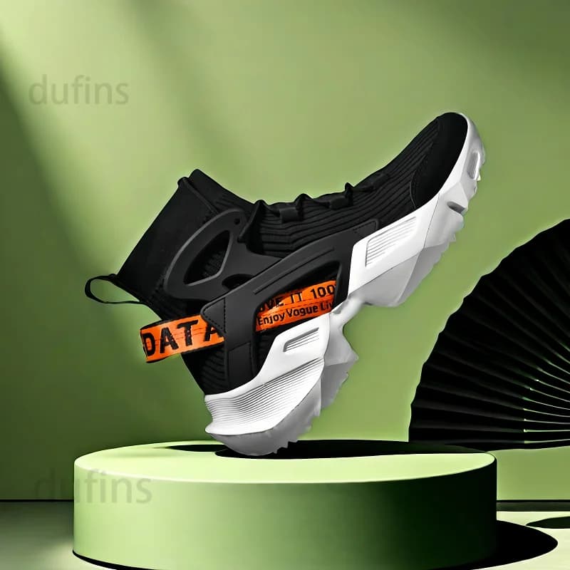 Men casual shoes fashion breathable high top sport outdoor running tennis summer walks travel mesh breathable 2025 new