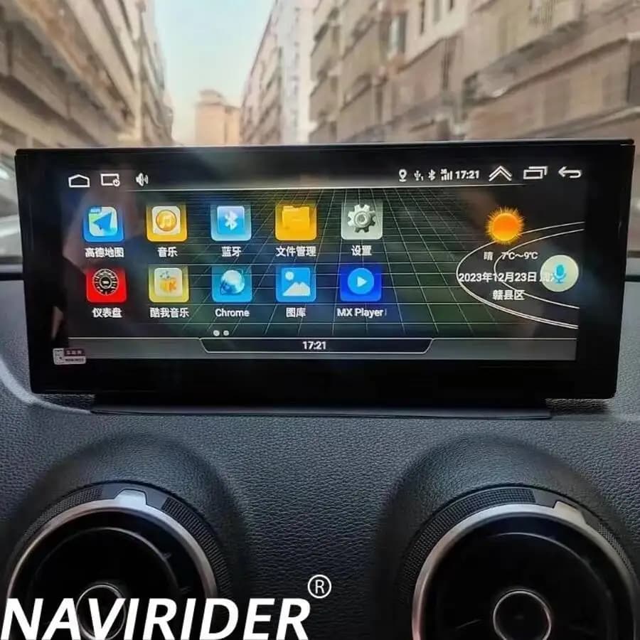 12.3Inch For AUDI A3 2014 - 2020 Android 13 Car Radio 1920*720 Qled Screen Multimedia Video Player Stereo GPS Wireless CarPlay