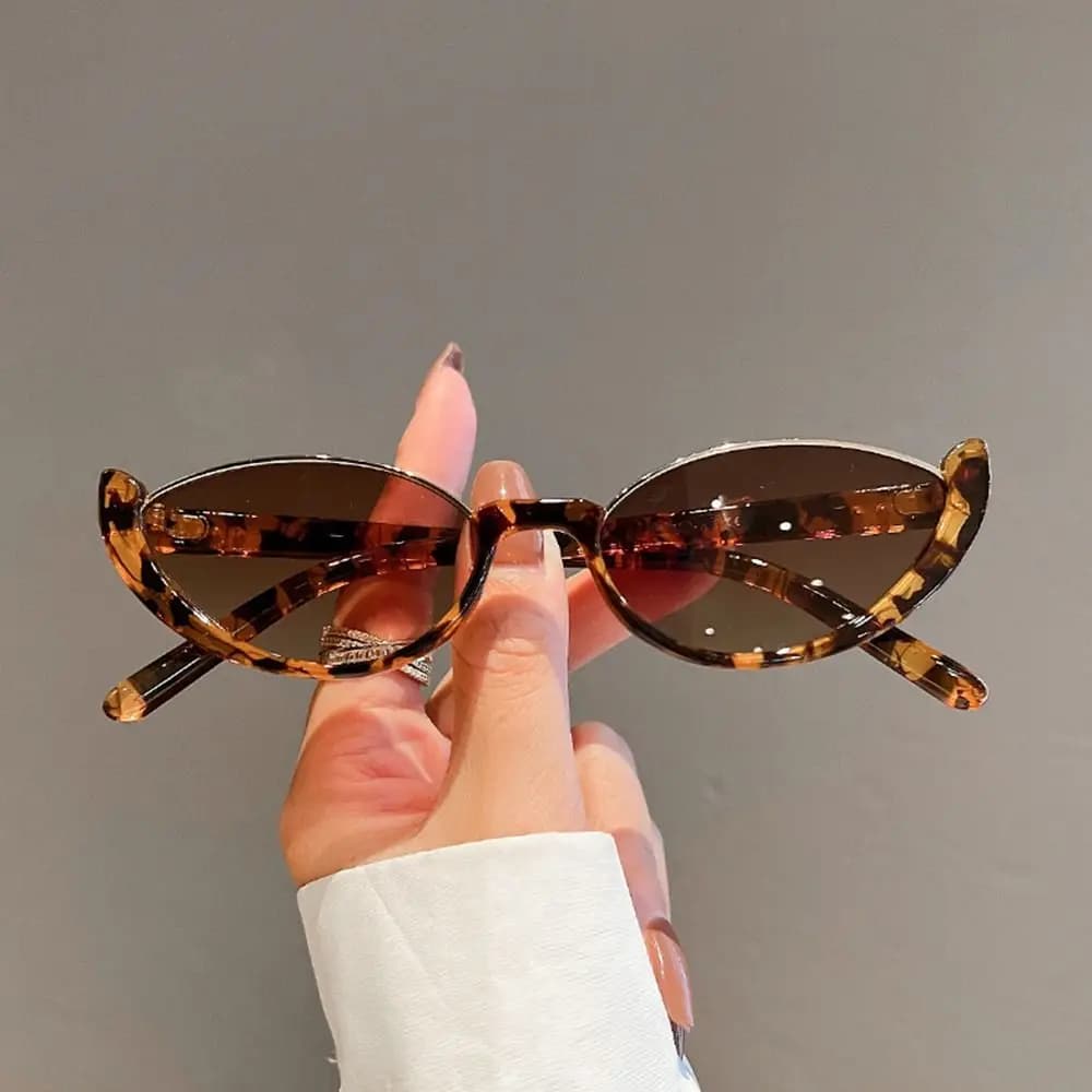 Vintage Eyewear Small Half-frame Cat Eye Sunglasses Shades Sun Glasses