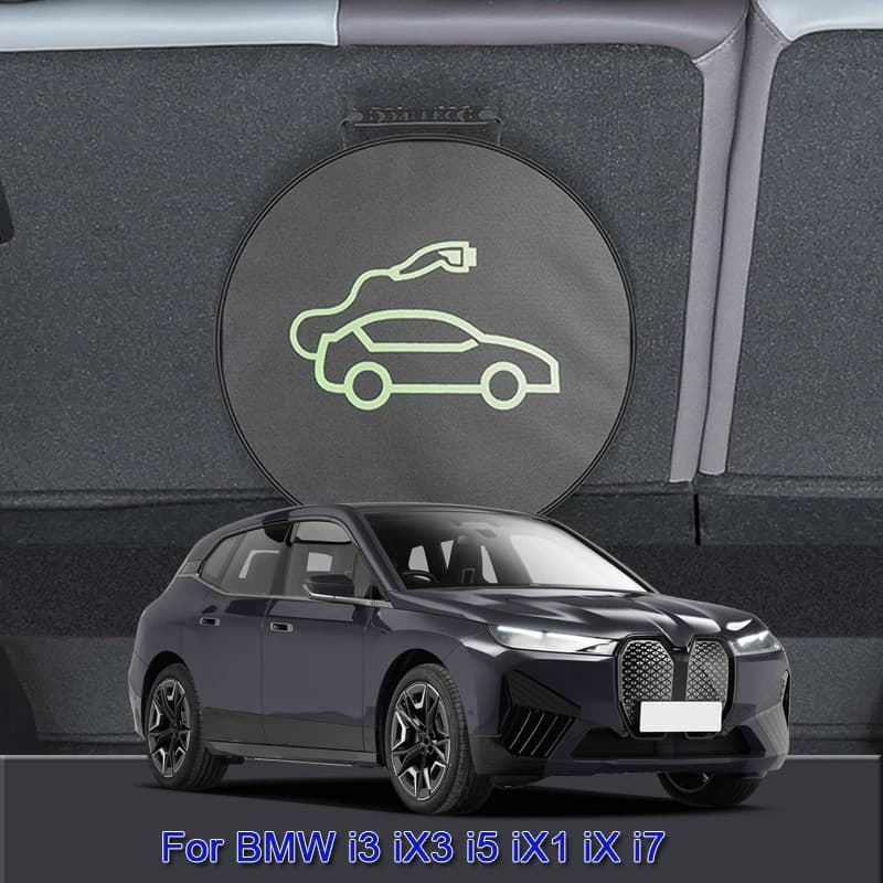 Cavo di ricarica per auto EV, custodia per trasporto, caricabatterie, prese, accessorio ignifugo impermeabile per BMW i3 iX3 i5 iX1 iX i7