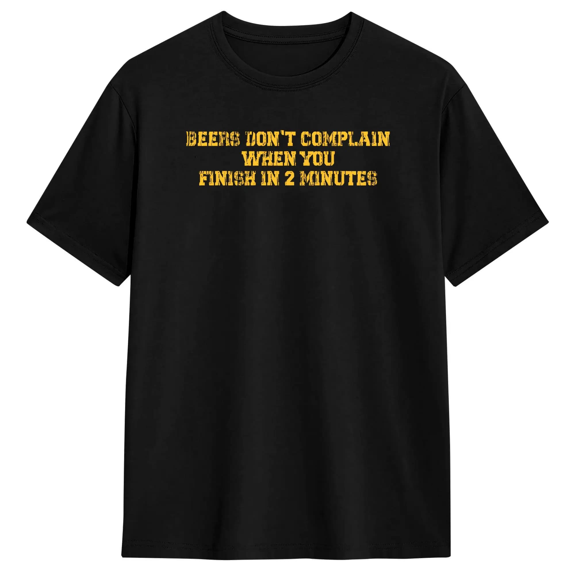 Le birre non si lamentano quando finisci il lavoro in 2 minuti. T-shirt in cotone per uomo, magliette vintage estive, maglietta per il tempo libero, top larghi.