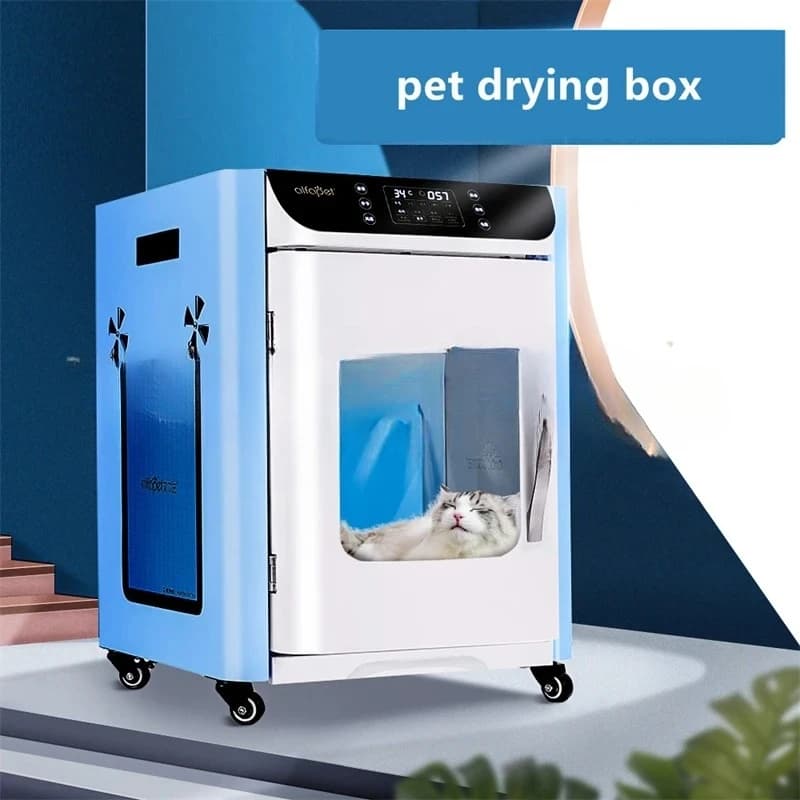 Asciugatore automatico intelligente e silenzioso per animali domestici, box di asciugatura per la bellezza di cani e gatti