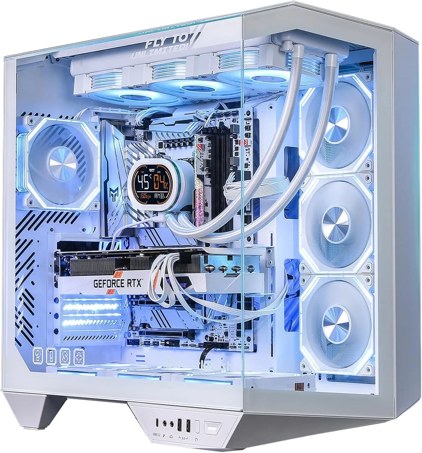 Case PC da gioco Full-Tower ATX con scheda madre a montaggio posteriore, supporta fino a 2 radiatori da 360 mm e compatibilità con RTX 40
