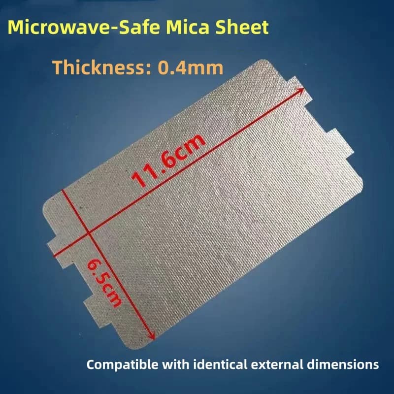 Foglio di piastra di mica da 10 pezzi per accessori di riparazione di ricambio per forno a microonde per l'utilizzo di elettrodomestici Asciugacapelli elettrico