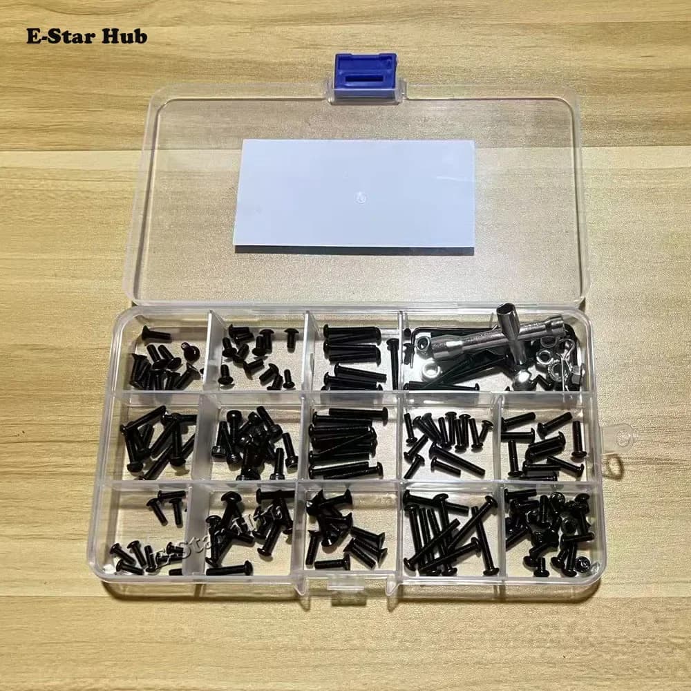 Per Hyper GO MJX H12Y H12Y + 1/12 Scatola di viti modificata RC Auto Parti di aggiornamento in metallo
