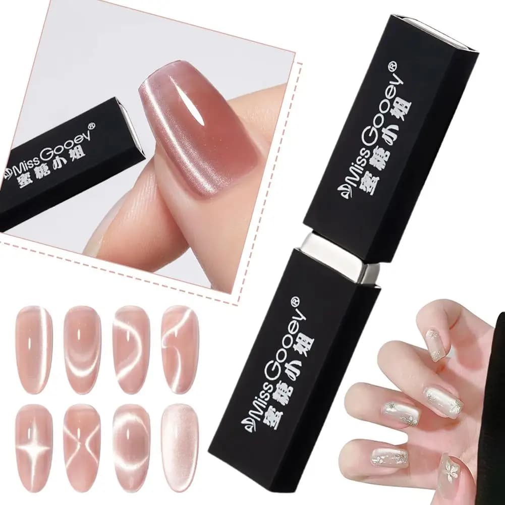 Penna Magnetica per Nail Art Effetto Occhio di Gatto, Strumento Magnetico Potente per Design 3D con Smalto Gel, Disponibile in Diverse Forme