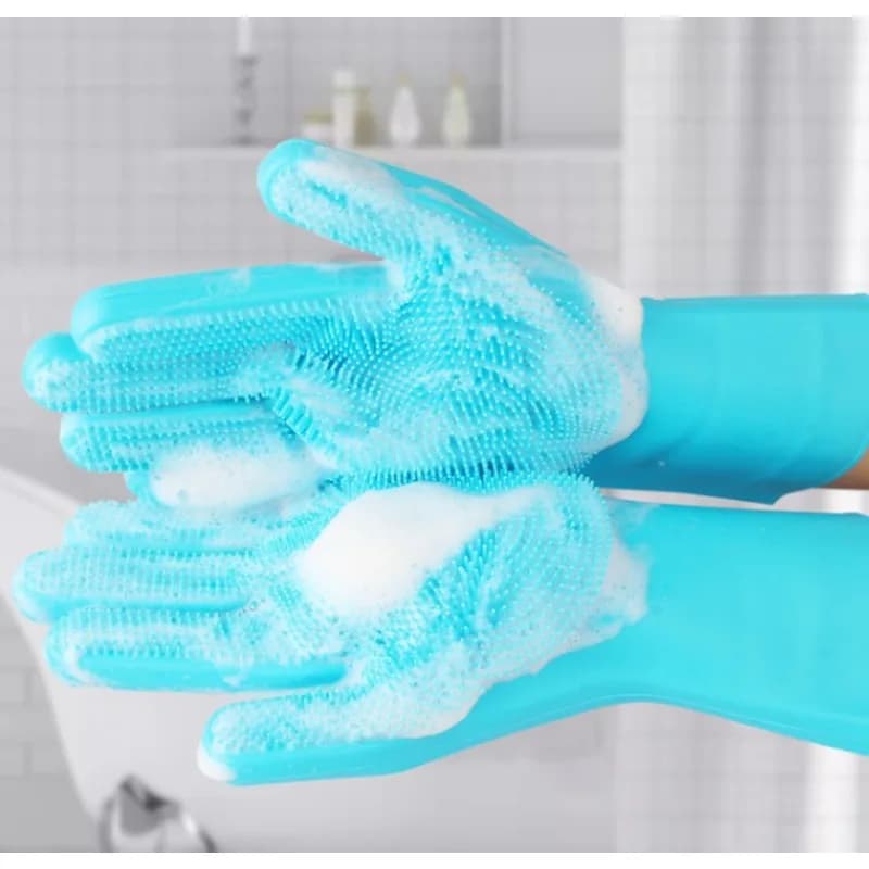 Bagno Cane Gatti Spazzola da bagno Guanti da massaggio Pettine in gomma morbida Accessori per animali domestici per gatti Strumenti per la pulizia della doccia Fornitori