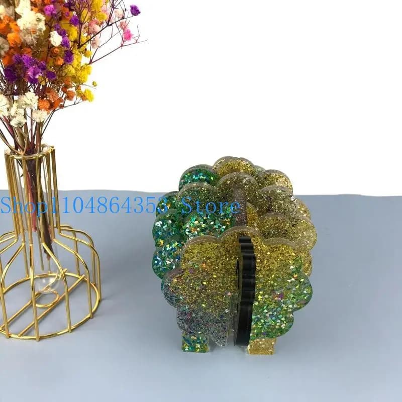 652F Vassoio sottobicchiere a tema animale Stampo in resina epossidica Stampo in silicone flessibile per decorazione per