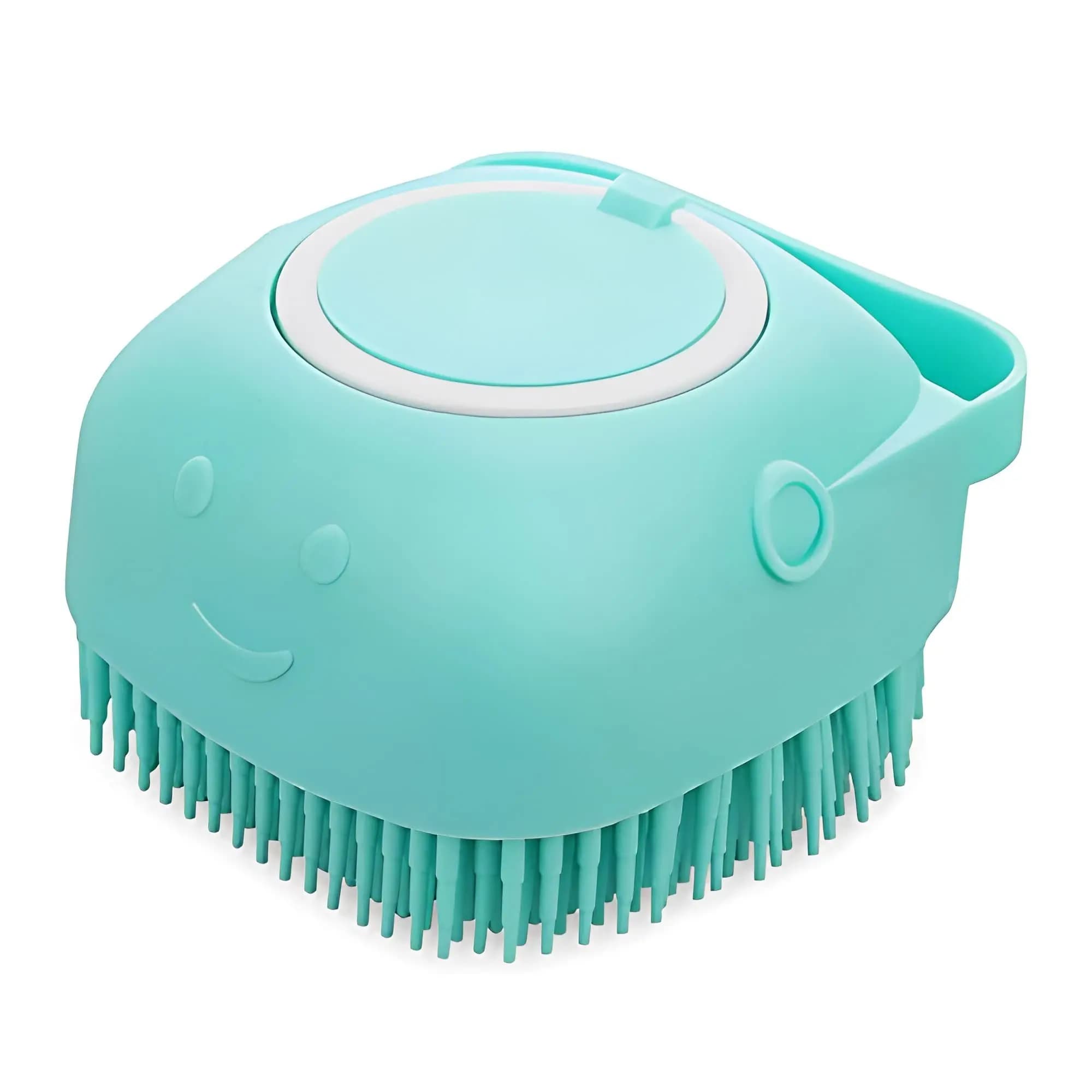 Shampoo liquido gel doccia installato a caldo Spazzola per animali domestici Spazzola da bagno per animali domestici in silicone per cani e gatti Forniture per animali domestici