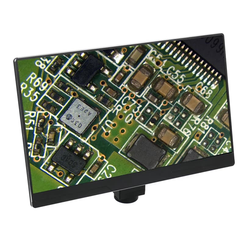 Fotocamera per microscopio con Display integrato OLED da 13.3 pollici fotocamera digitale industriale U disk Storage 8MP 1080P per saldatura Pcb del telefono
