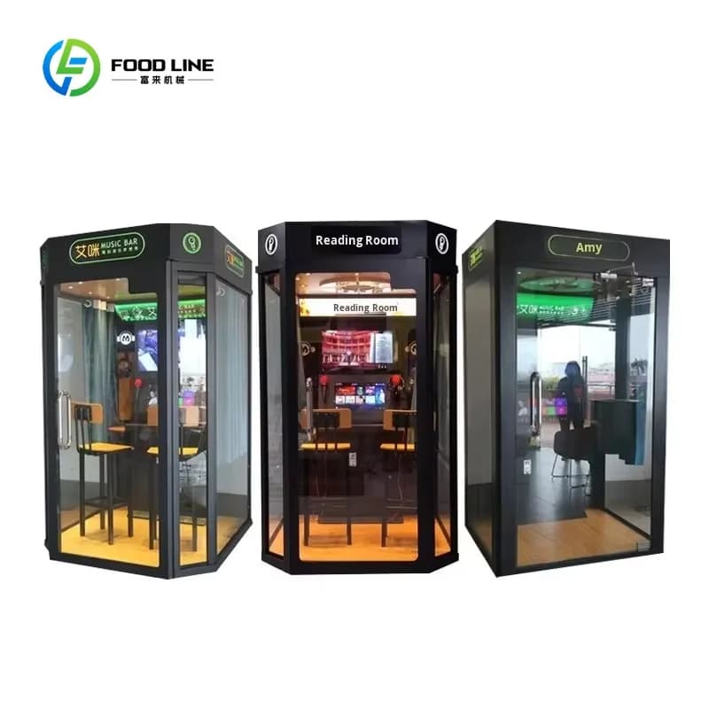 Customized Smart KTV Booth Karaoke Cabin Coin Operated Touch Screen Music System Commercial Arcade Entertainment Singing Machine