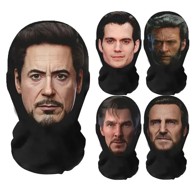 Maschera Tony Stark Iron Man stampata in 3D, maschera cosplay integrale in rete elastica, oggetti di scena per feste di Halloween da supereroe, copricapo divertente Avengers