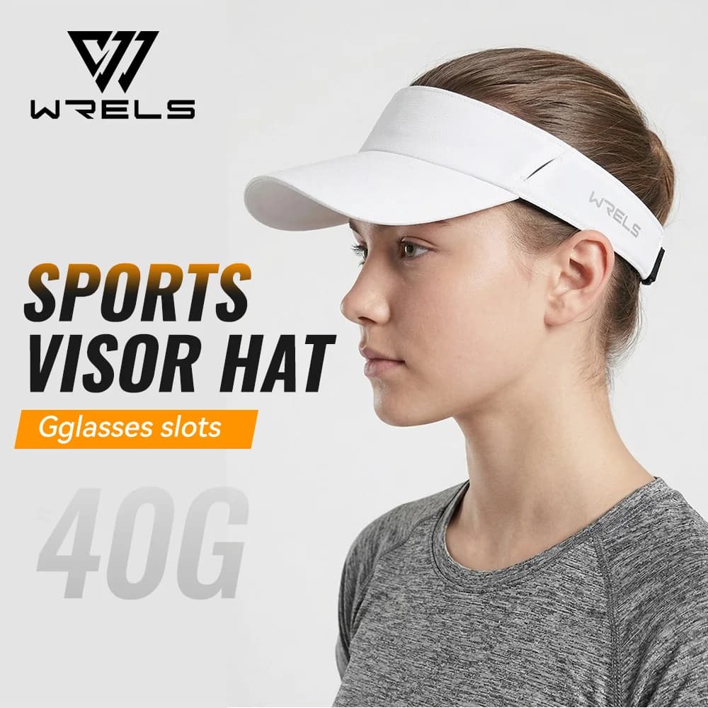 WRLES Nuovo Cappello Estivo Pieghevole con Protezione UV per Uomo e Donna, Traspirante, Regolabile, per Sport, Tennis, Golf, Corsa, Protezione Solare