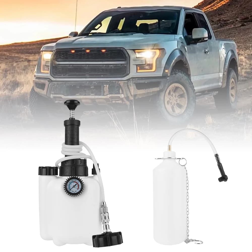 Pompa del liquido a pressione del freno a vuoto da 3 litri Kit di spurgo del liquido dei freni manuale per auto Spurgo dei freni pneumatico per macchina di scarico dei freni professionale