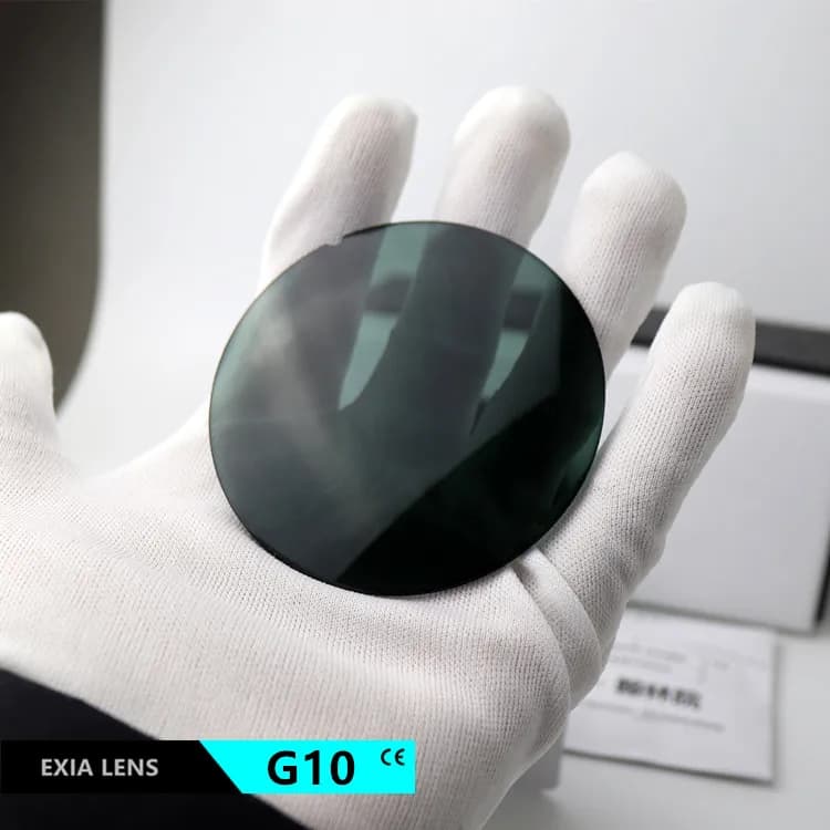 EXIA G10 Sunglasses Lenses Green CR39 Resin UV400 Base Curve 4