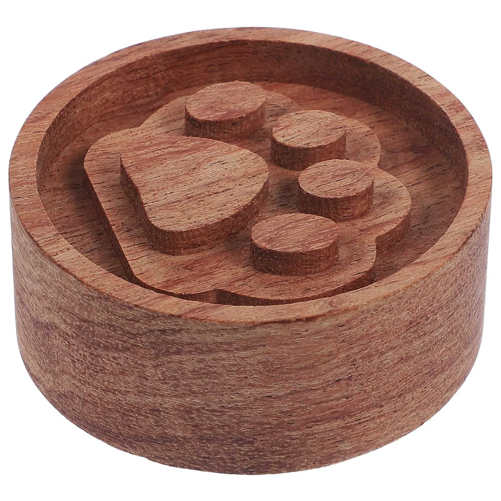 Diffusore di Oli Essenziali in Legno, Blocco Rotondo in Legno Naturale, Diffusore di Aromi per Casa, Ufficio e Auto, Decorazione in Legno