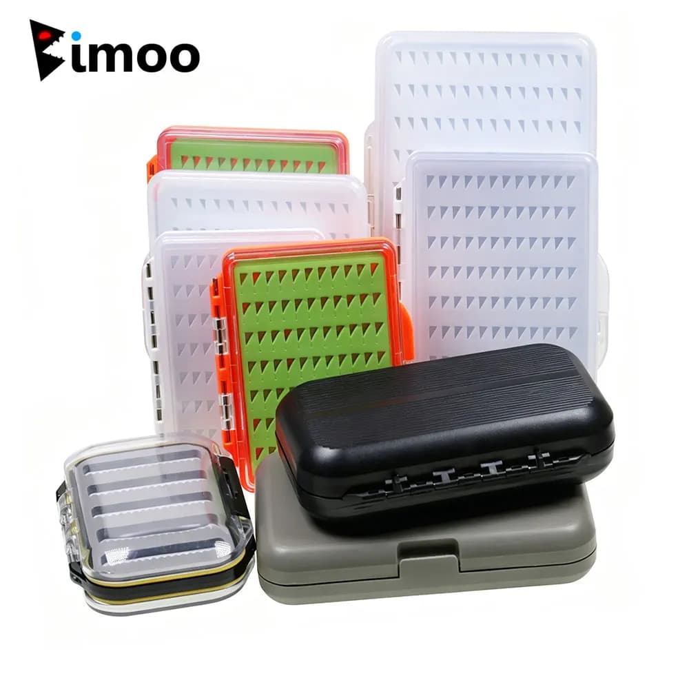 1 Piece Ultra-Slim Transparent Box for Fishing, Ninfe and Artificial Mosques, Fishery Ami and Trout bait container