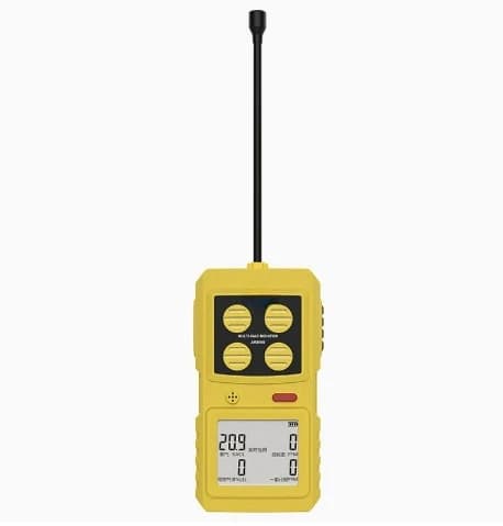 Portable Multi Gas Detector Oxygen Hydrogen Sulfide Carbon Monoxide Combustible Leak Monitor Industrial Safety Alarm Device