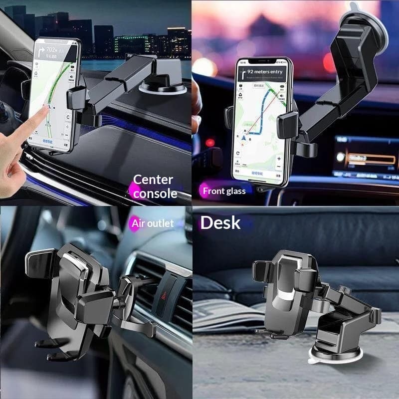 Car Phone Holder Linkage Sucker Mount 360° Rotatable Adjustable Stand Universal for All Smart Phones Car Travel Accessory