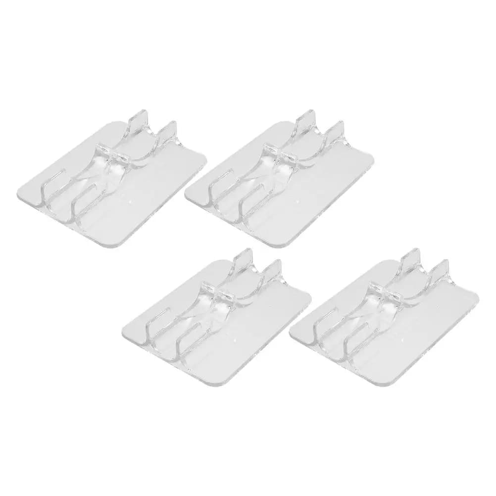 Espositore per Pattini a Rotelle in Acrilico Trasparente, Set da 4 Pezzi, Supporto Stabile per Tutti gli Angoli, per Pattini in Linea e da Ghiaccio