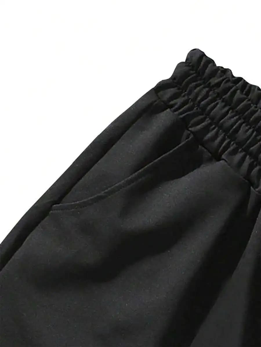 T-shirt casual da uomo a maniche corte stampata e pantaloncini con coulisse, set di abbigliamento sportivo leggero e traspirante per la primavera estate