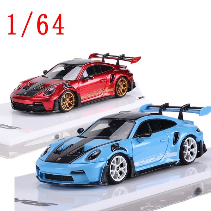 SUHE Diecast 1/64 Bilancia Porsche Modello di Auto in Resina Porsche 911 GT3 RS Veicoli da Gioco Giocattoli per I Ragazzi Regalo Scatola Originale