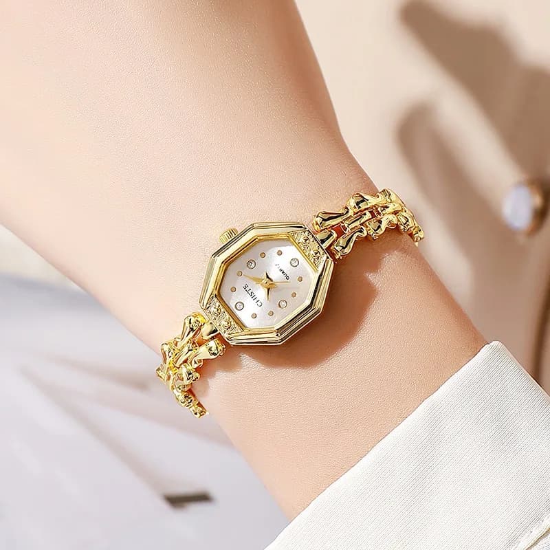 Women's wristwatch retro quartz watch with polygonal dial brand for women's gift wrist watches Dropshipping Relojes Para Mujer