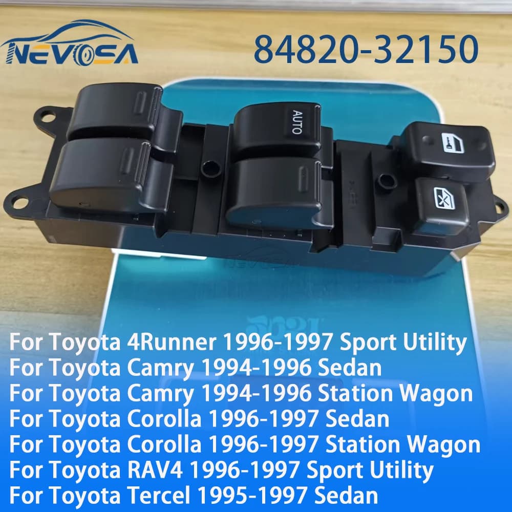LHD Per il 1996 1997 Toyota Corolla RAV4 4Runner Camry 84820-32150 Interruttore di comando alzacristallo elettrico 84820-32150 84820-12240