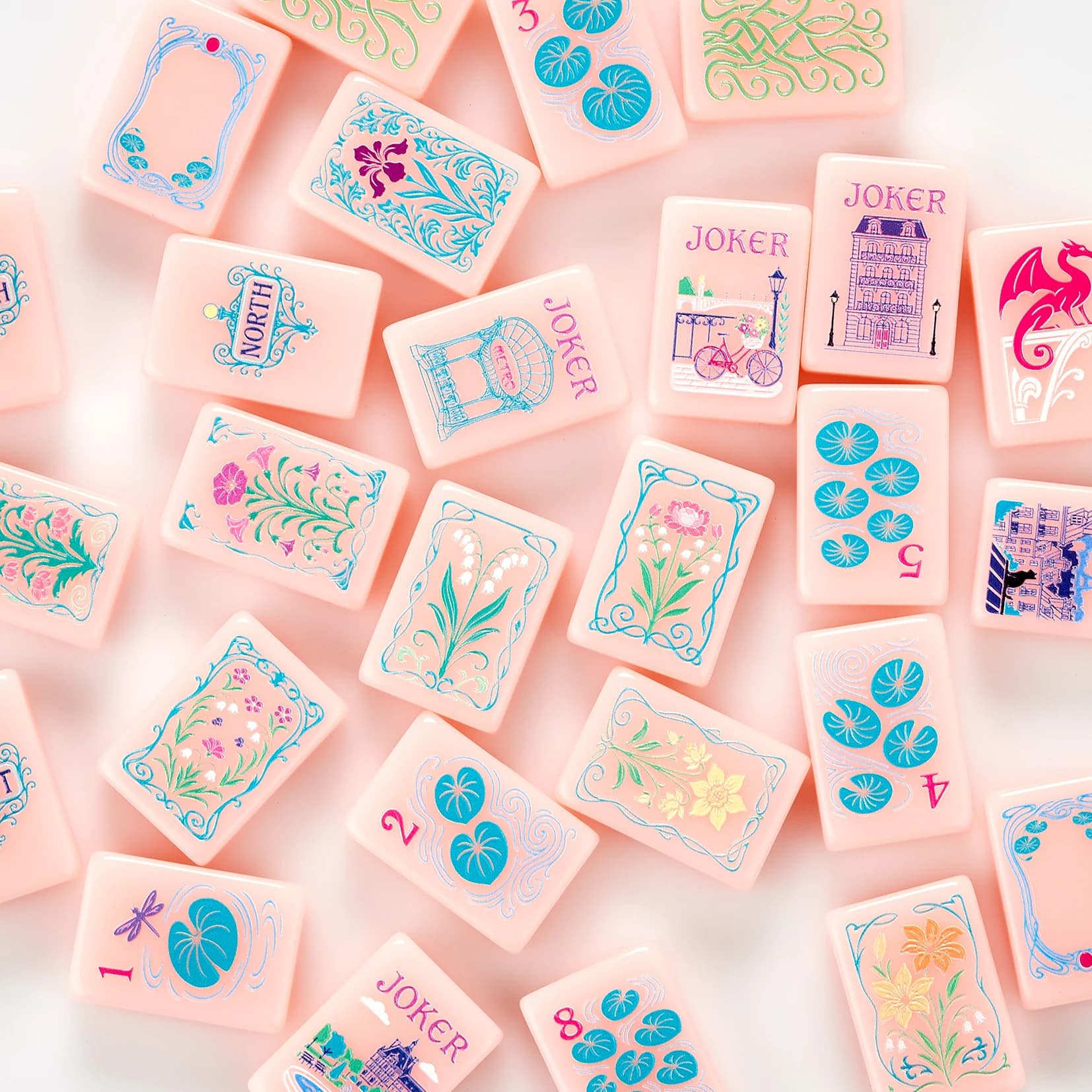 Customizable 160-pc Acrylic American Mahjong Tiles Bulk Luxury Indoor Set with Single Layer Carving Eco-Friendly & Durable