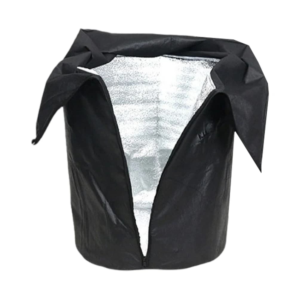 65 x 70 cm black plant pot cover in PP material for winter insulation and protection from frost of potted plants