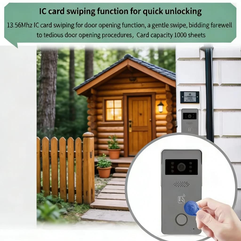 Kit Videocitofono Wi-Fi Tuya Smart a 2 Fili – Telecamera Campanello 2MP 1080P + Monitor Touch Screen da 7 Pollici, Accesso Visivo Controllato tramite App