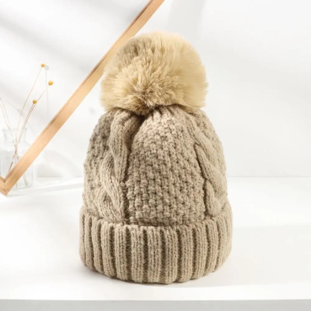 Fashion Thickened Winter Hat Ear Protection Keep Warm Knitted Cap Casual Elastic Beanie Hats for Men Women