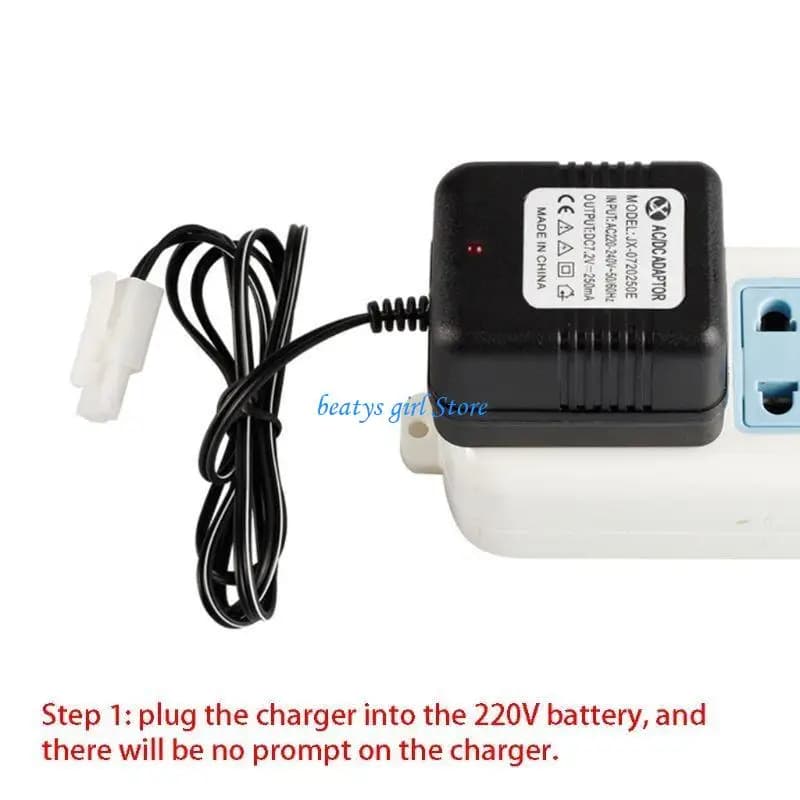 C7AB per caricabatterie intelligente Adattatore ricarica per batteria Ni-Cd Ni-MH da 7,2 V per auto remota T