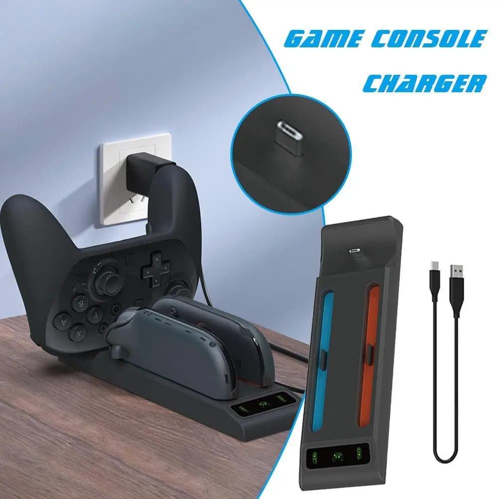 3 In1 Charging Base Handle Indicator Light Dock Station For Switch 2/Switch2 PRO Console For NS2 Left And Right Controller
