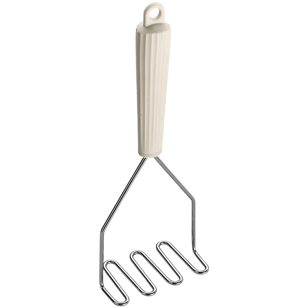Utensili da Cucina in Acciaio Inox con Manico in Silicone: Frusta, Apriscatole, Tagliapizza e Schiacciapatate per Preparazioni Alimentari Quotidiane