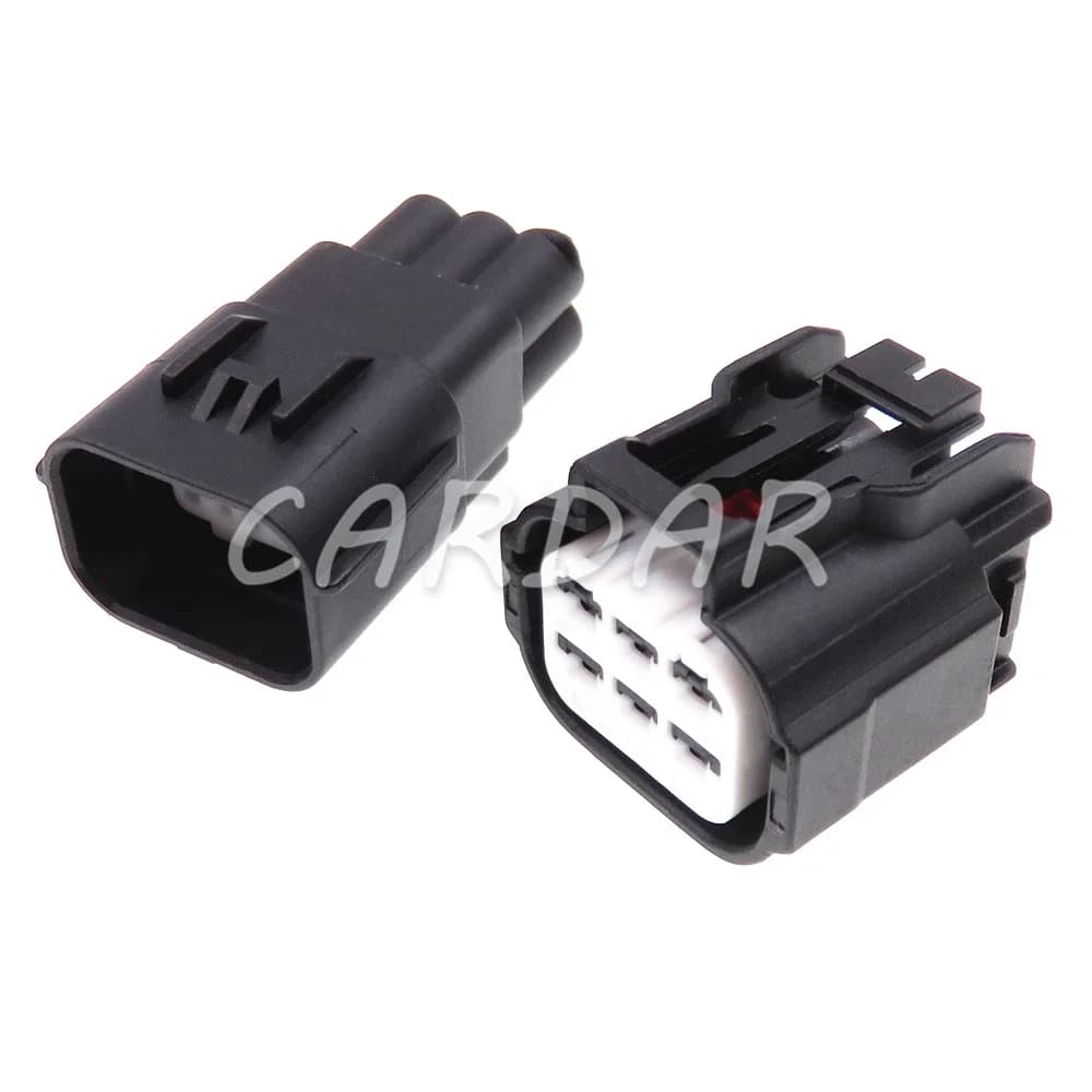 1 Set 6 Pin 2 Series Automotive Waterproof Male Female Socket AC Assembly Car Wiring Harness Adapter 6189-7535 6189-7534