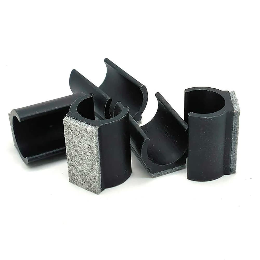 Piedini per mobili in feltro di gomma Coprigambe per tavoli Cuscinetti per sedie Morsetti per tubi antiscivolo a forma di U Coperture di protezione per pavimenti Cappucci per tubi