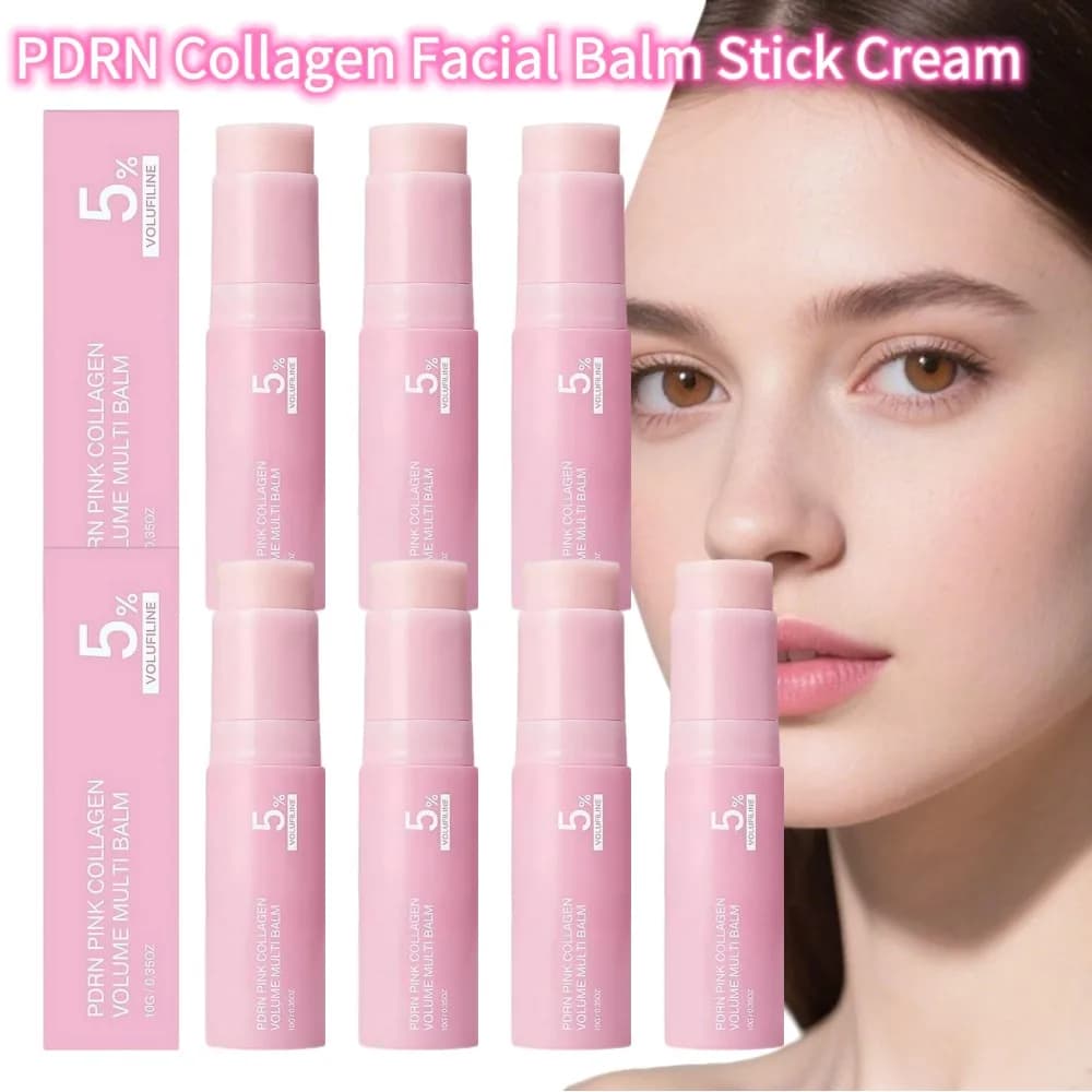 Moisturizing Collagen Face Balm Stick Plumping Firming Nourishing Hydrating Portable Daily Skin Care Multi Repair Cream