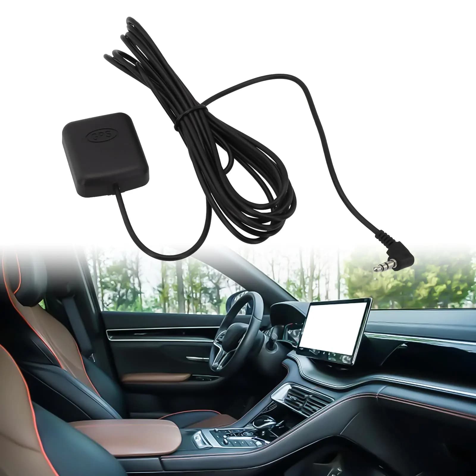 3.5 mm elbow antenna Dash Cam GPS antenna Lightweight Quick installation Wear resistant Easy to use Not deformed