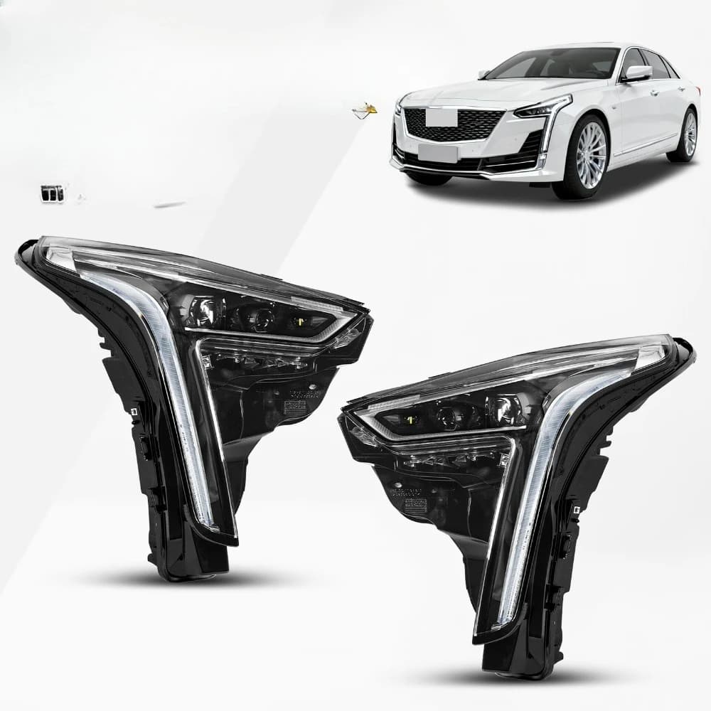 Faro a LED completo con luce di svolta per Cadillac CT6 2019-2022, coppia sinistra+destra