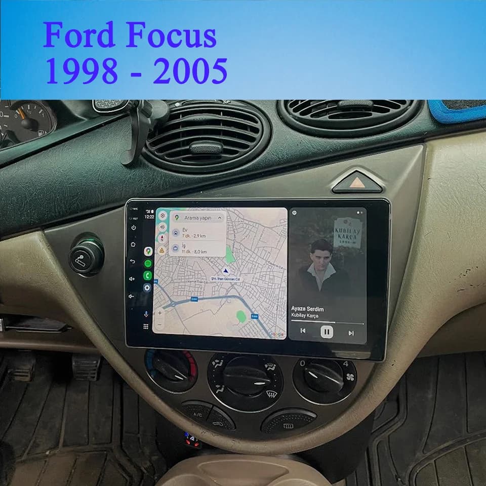 Android 14 8G Ram 128G Autoradio GPS Navi HU Per Ford Focus 1998 2000 2002 2004 2005 Auto Musica Video DVD Cassette 4G Sim WiFi