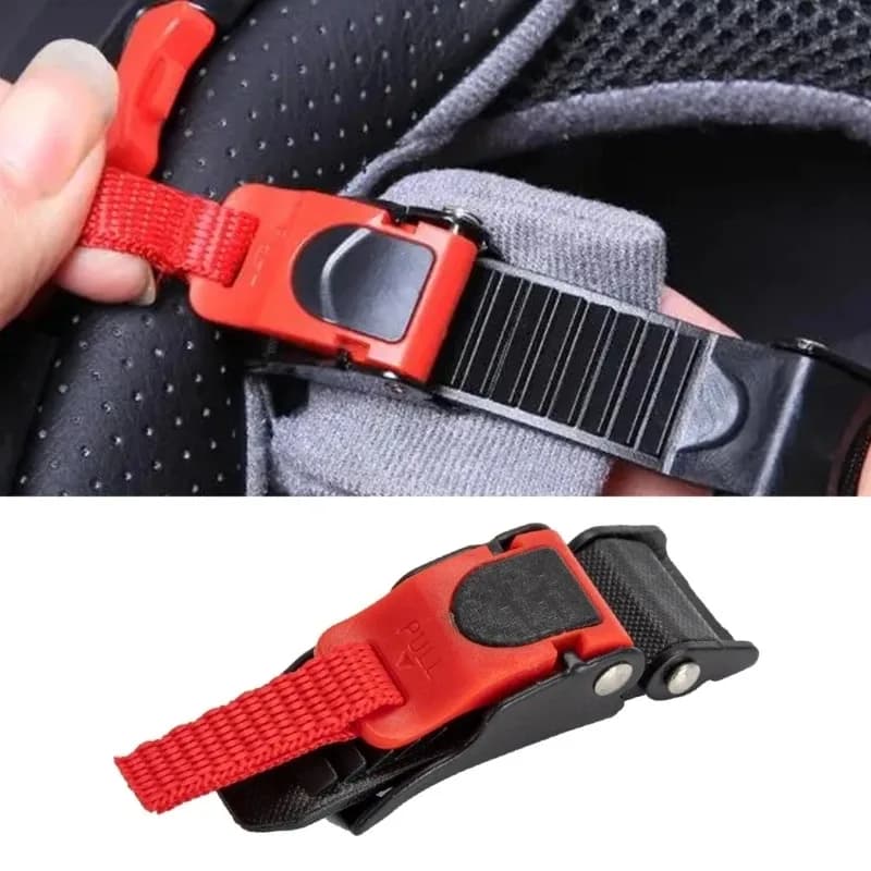 Helmet Quick Release Buckle Replacement Kit, Universal Adjustable Helmet Strap Clip Accessory for Motorcycle Cycling Ski Helmets