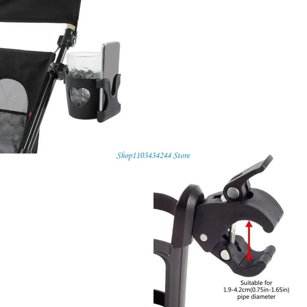 Il pratico accessorio per il passeggino deve accessorio, supporto per tazza per carrozzina, porta telefono da viaggio e