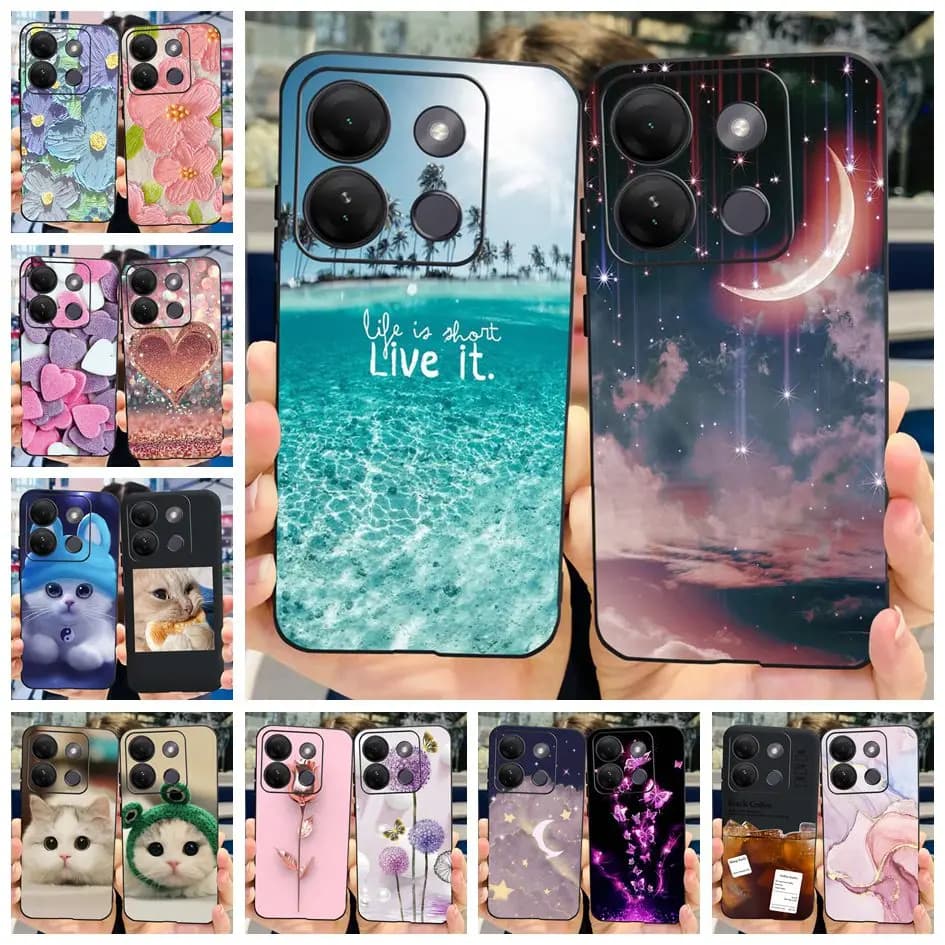For Coque Infinix Smart 7 HD X6516 Case Fashion Pattern Soft Silicone Phone Back Cover For Infinix Smart 7HD Funda Smart7HD Etui
