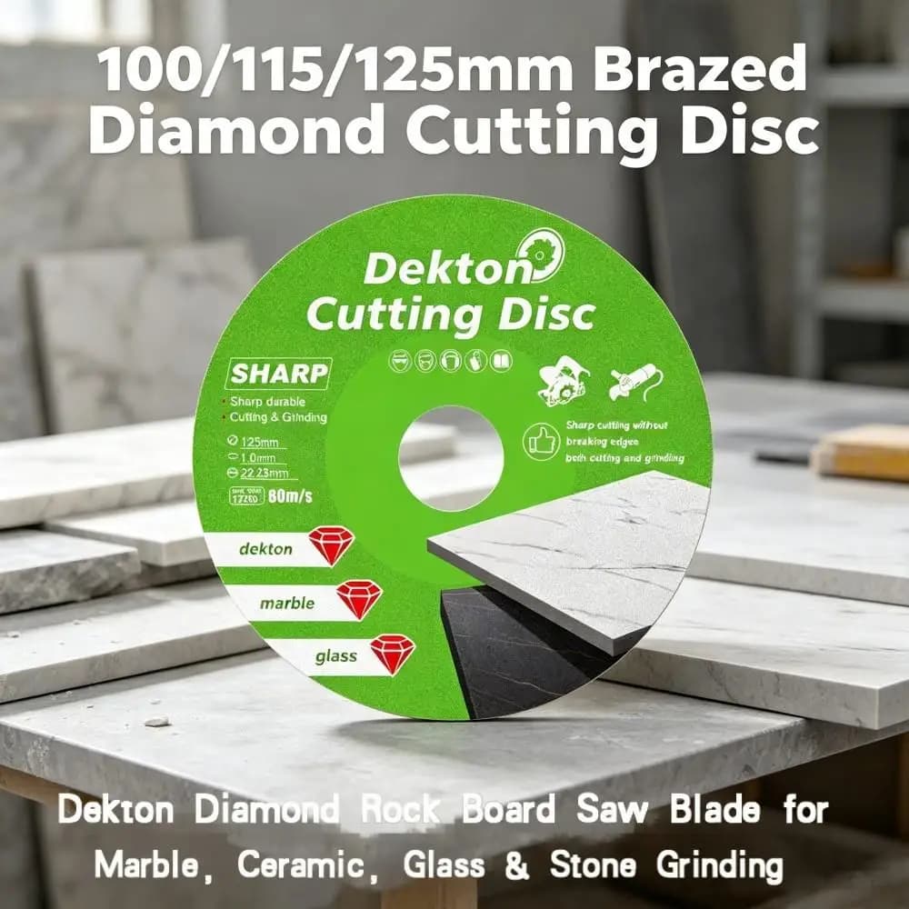 100/115/125mm braised diamond disc, saw blade for Dekton and stones, for marble, ceramics, glass and sanding stones