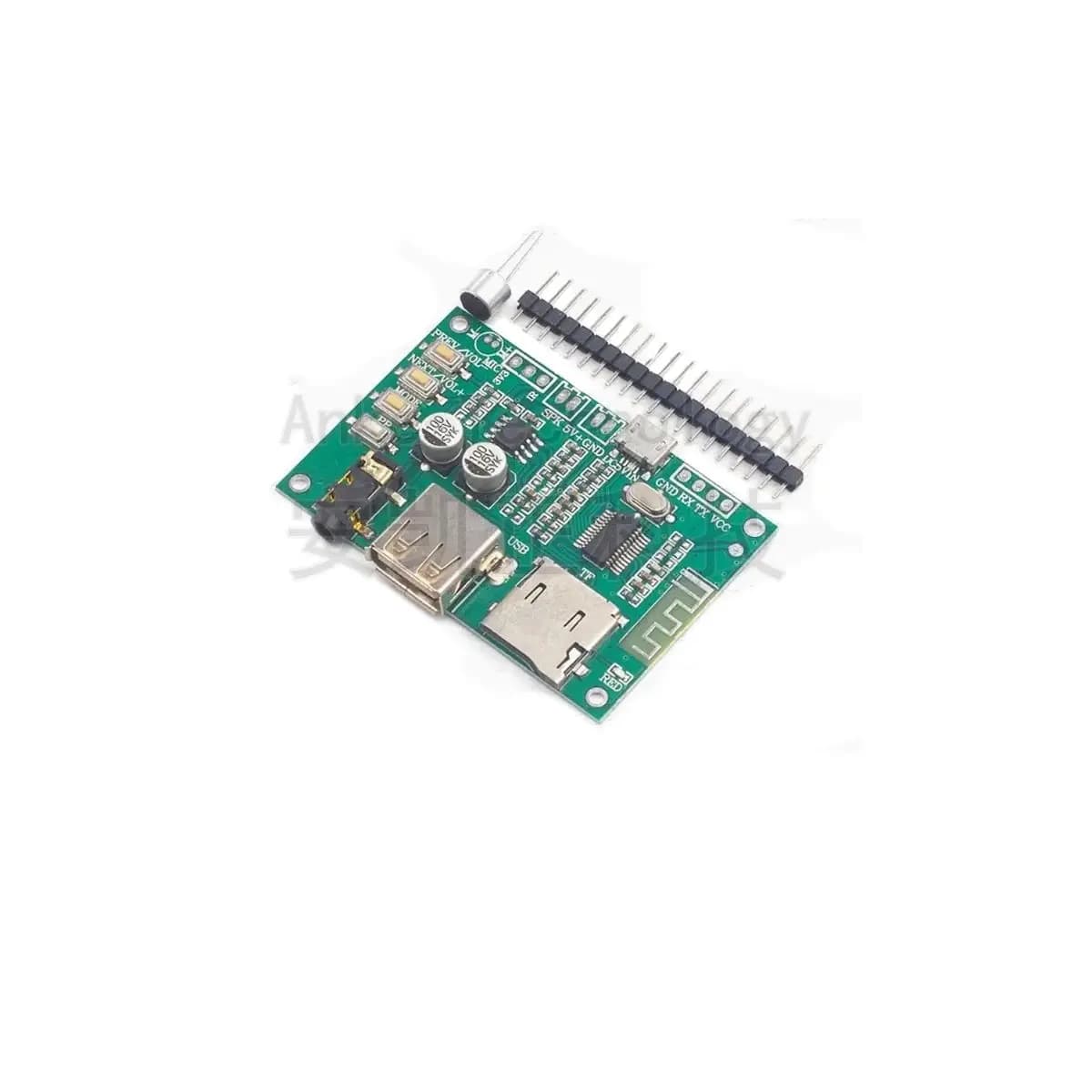 BT201 Modulo scheda amplificatore di potenza audio senza perdita Bluetooth 5.0 dual-mode, scheda TF, chiavetta USB, porta seriale BLE SPP Transpa