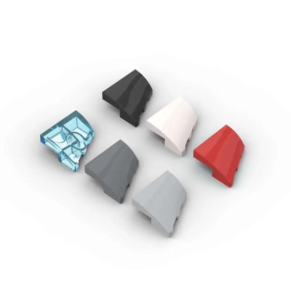 MOC 10PCS 5095 Cuneo 2x2x2/3 Sinistra Blocchi di Costruzione a Forma di Casa Bordo Parte Mattoni Particelle Assemblare Giocattoli Per Bambini Regali Di Compleanno