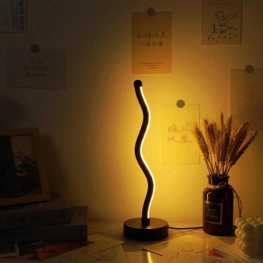 1PC Creative Desk lamp USB lampada da scrivania a tre colori camera da letto Desktop protezione degli occhi luce notturna