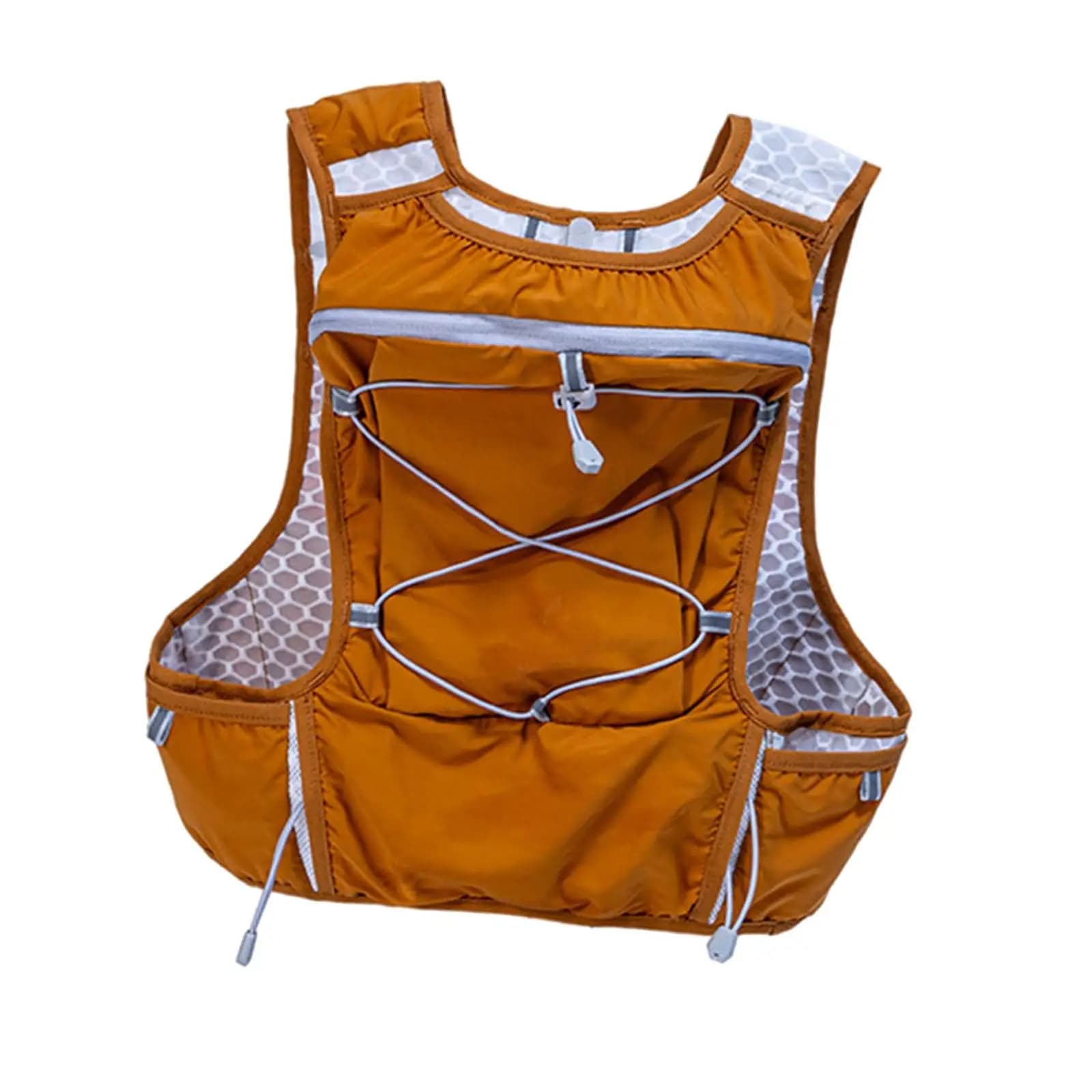 Hydration Water Backpack Nylon Breathable Mesh Storage Vest for Road Running Trail Hiking and Biking
